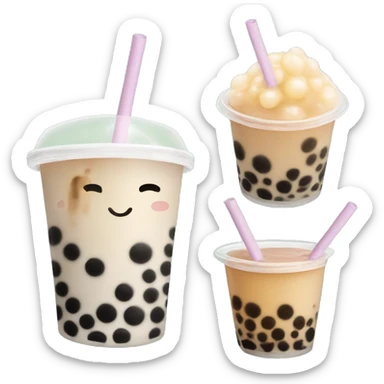 Bubble tea sticker