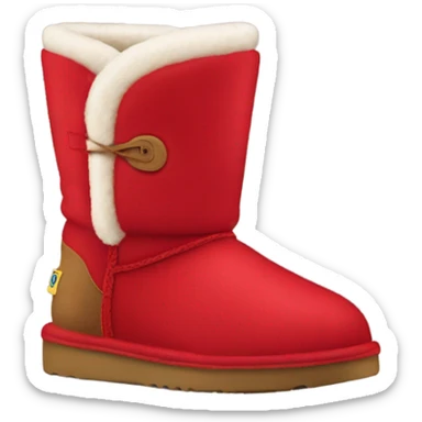 Red Ugg boots sticker