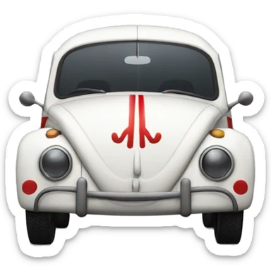 Herbie the love bug sticker