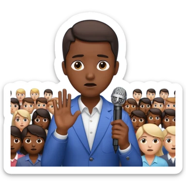 fear of public speaking  sticker