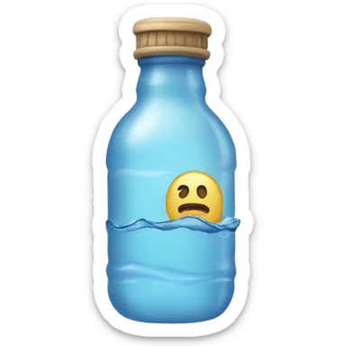 Water botle normal sticker