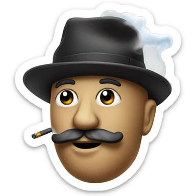 Vape with hat sticker