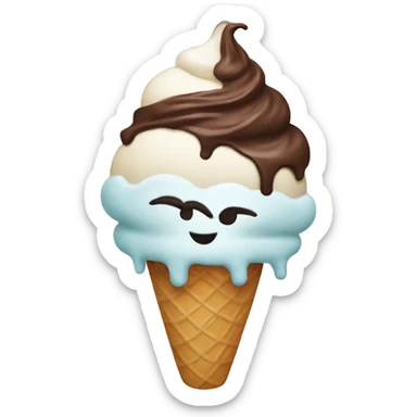 ICE cream  sticker