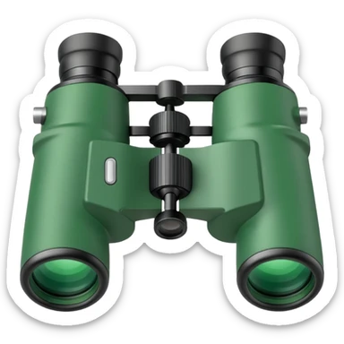 Create the emoji of the binocular make it green sticker