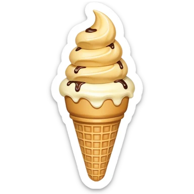 ice cream cone sticker