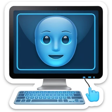 computer screen with wireframe layout sticker