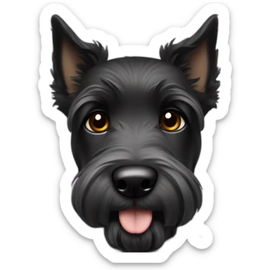 Black eyes Puppy Scottish terrier black eyes black sticker