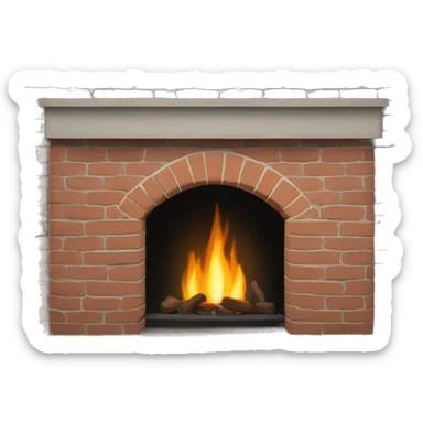 Brick Fireplace sticker