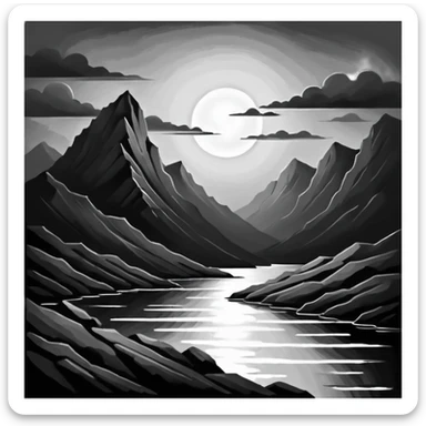 linear-monochrome-oil-painting.-oil-painting-with-rough,-impressionistic-brushstrokes-and-dramatic-chiaroscuro-lighting-techniques-on-textured-canvas.-_(a-stunning-and-vibrant-oil-painting-that-is- sticker