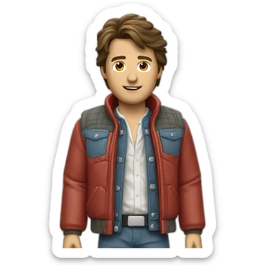 Marty McFly sticker