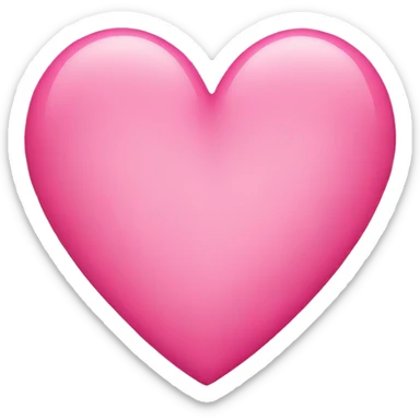 Pink heart sticker