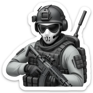 Ghost call of duty sticker