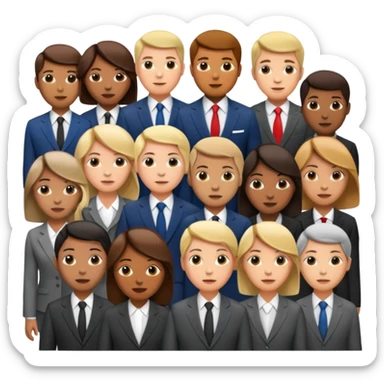 group of people, media agency sticker