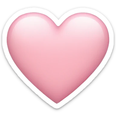 Light pink heart sticker