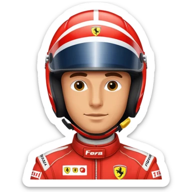 ferarri formula 1 driver sticker