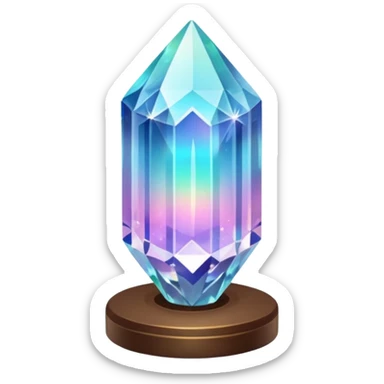 Magic mineral crystal On the stand sticker