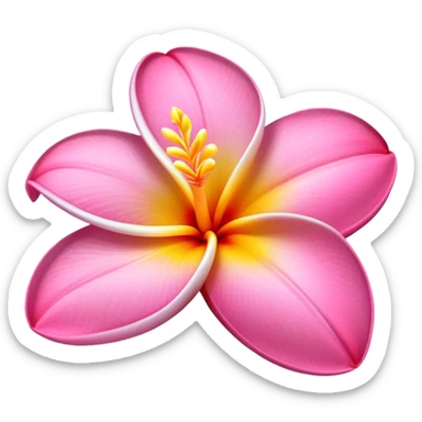 Plumeria  sticker