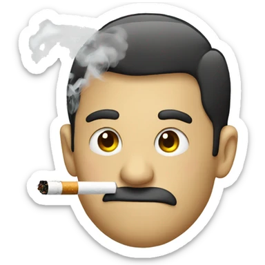 smoking a vape sticker