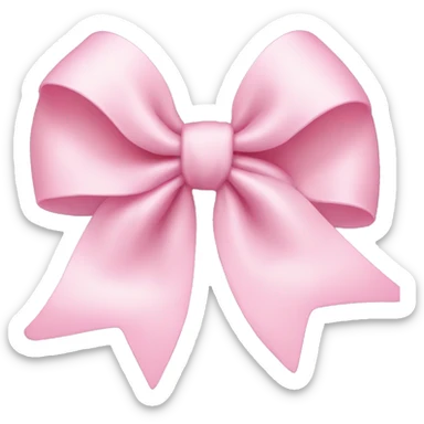 Light pink bow sticker