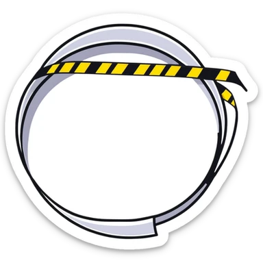 caution tape roll sticker