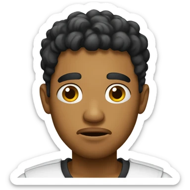 worried dominican guy  sticker