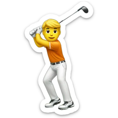 Swing de Golf sticker