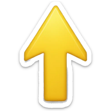 yellow arrow to the right sticker