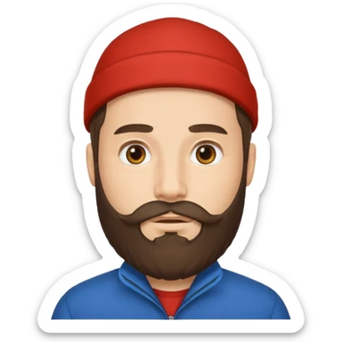 cübbe giyen takkeli sakallı bir insan emojisi sticker