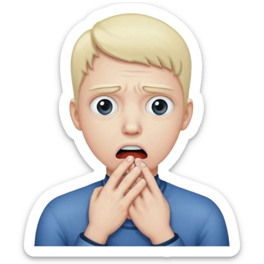 Choking myself sticker