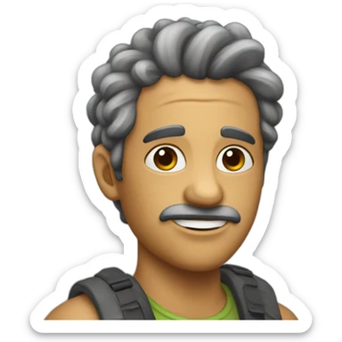 Rata con ametralladora sticker