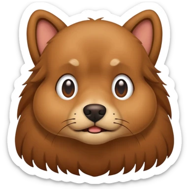 The dog is itching because of fleas sticker