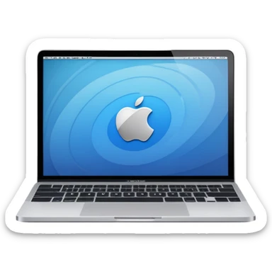 macbook com programação sticker