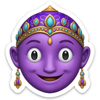 indian elements purple emoji sticker