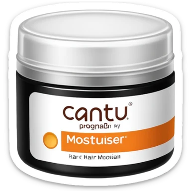 Jar of Cantu Hair Moisturiser.  sticker