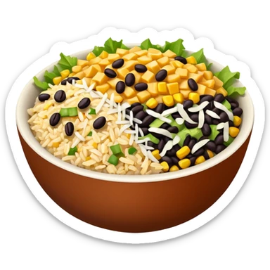 Chipotle bowl sticker