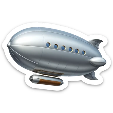 flying zeppelin  sticker