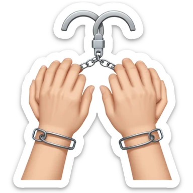 generate handcuffed hands sticker