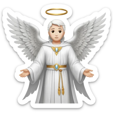 Aesthetic biblical archangel  sticker