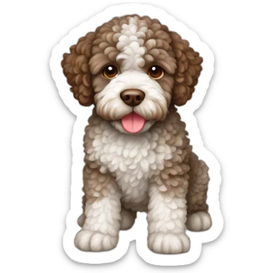 lagotto-romagnolo brown sticker