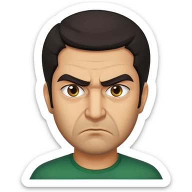 angry Iranian, in profile sticker