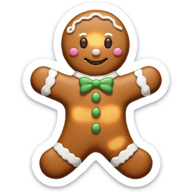 Gingerbread stylized sticker