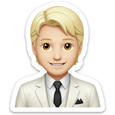 Lucifer Morningstar from Hazbin Hotel sticker