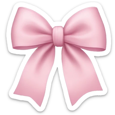 Create a light pink bow sticker