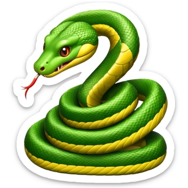 snake crawling  sticker