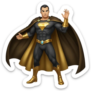black adam cape sticker