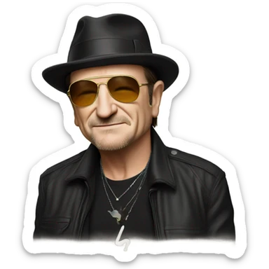 Bono peace sticker