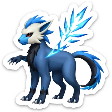 Luxray-Zebstrika-Manectric-Absol-fusion, full body sticker