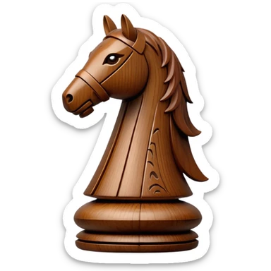 chinese chess piece, knight piece sticker