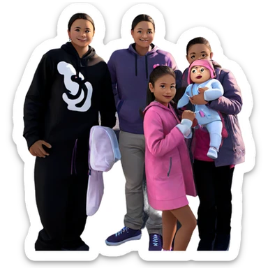 girl in pink dress outdoors sticker