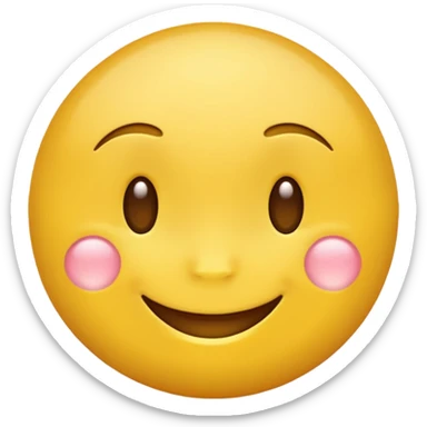 2026 yellow faced emoji sticker